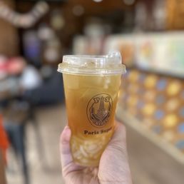 Honey Green Tea with Lychee Jelly