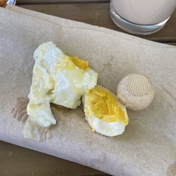 First Watch - "Benedict" egg. Suppose to have yoke... yikes - Breakfast & Brunch Near Me - Shreveport, Louisiana