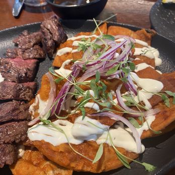 Carne Latin Fire Steakhouse - Aug/'26 - Chilaquiles Rosa with Steak & Eggs for Brunch - Latin American Near Me - Oxnard, California Carne Latin Fire Steakhouse - Aug/'26 - Chilaquiles Rosa with Steak & Eggs for Brunch - Latin American Near Me - Oxnard, California