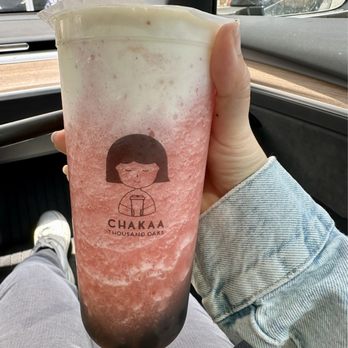 Chakaa Tea Cafe - Very Strawberry Cheezo - Bubble Tea Near Me - Thousand Oaks, California