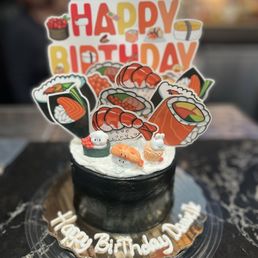 Cake done by Publix with my Amazon props!