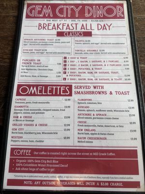 Menu photo 2 Gem City Dinor Erie, PA Menu photo 2 Gem City Dinor Erie, PA
