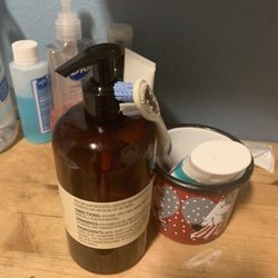 The Spa Room - Is that a toothbrush laying up next to the publics hand soap ????