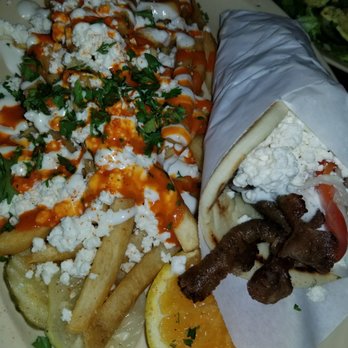 Saba's Mediterranean Kitchen - Chicago gyro with spicy feta fries - Middle Eastern Near Me - Phoenix, Arizona