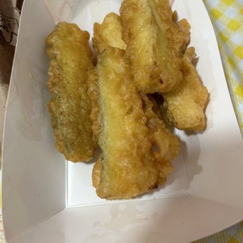 Louise's Fish & Chips - fried zucchini (ate a few) - Seafood Near Me - Livermore, California Louise's Fish & Chips - fried zucchini (ate a few) - Seafood Near Me - Livermore, California