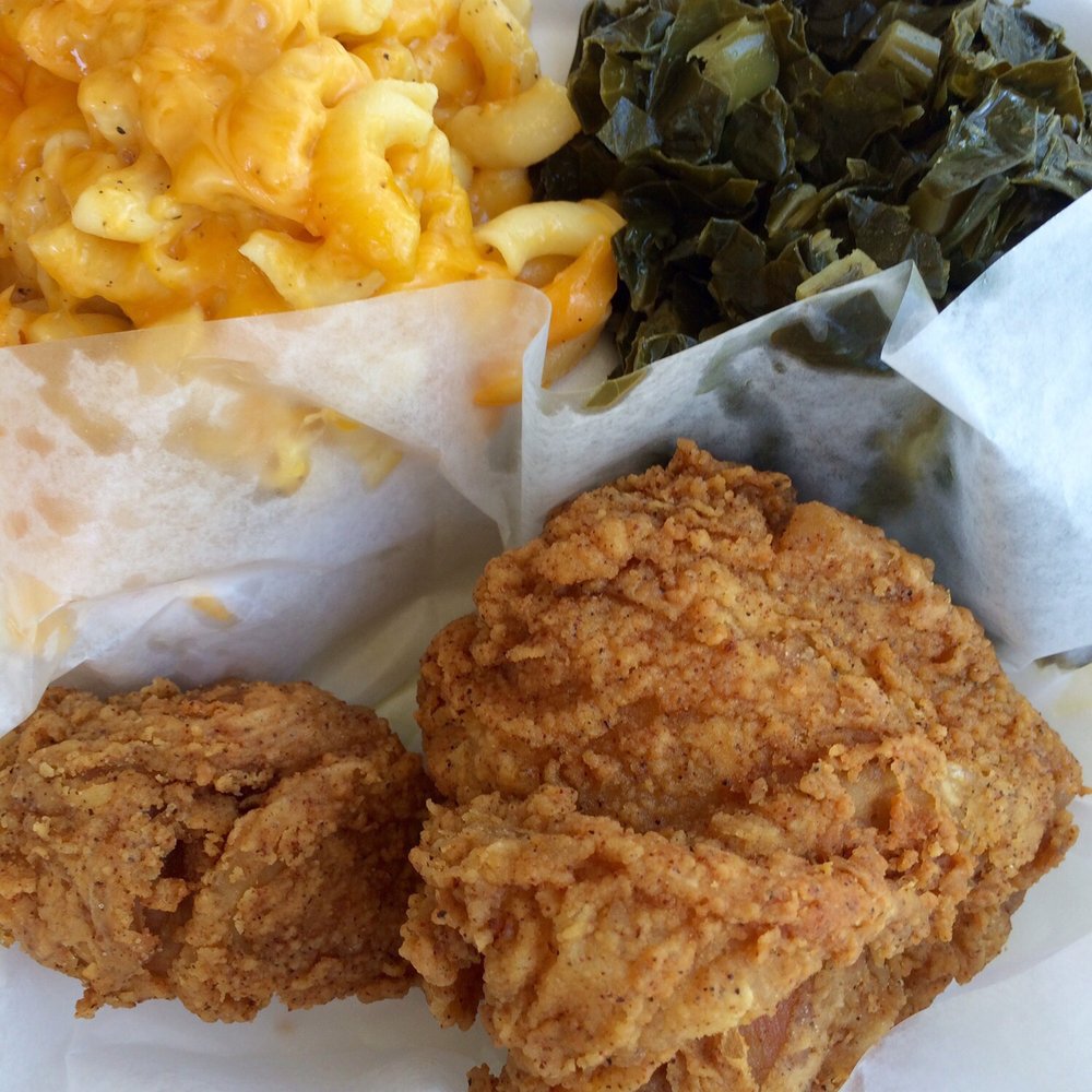No bullshit fired chicken, slap yo mama collard greens, and mac 'n cheese. Soul food is good for your soul! No bullshit fired chicken, slap yo mama collard greens, and mac 'n cheese. Soul food is good for your soul!