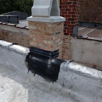 American Roofing & Construction Solutions - Rebuilt chimney with flashing. - Roofing Near Me - Chicago, Illinois