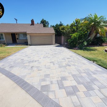 New Generation Pavers - a driveway with pavers installed - Masonry/Concrete Near Me - Compton, California