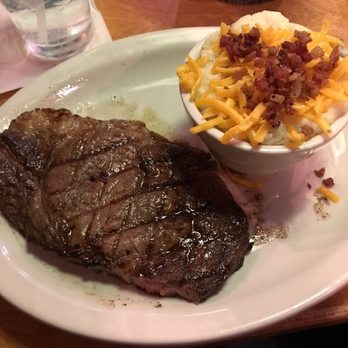 Texas Roadhouse - 10oz Ribeye with loaded mashed potatoes - Barbeque Near Me - Grand Island, Nebraska Texas Roadhouse - 10oz Ribeye with loaded mashed potatoes - Barbeque Near Me - Grand Island, Nebraska