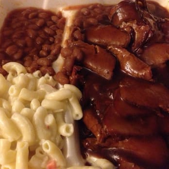 Mom's Bar-B-Que - Dinner combo. Double sliced beef, Mac salad, baked beans - Barbeque Near Me - Los Angeles, California Mom's Bar-B-Que - Dinner combo. Double sliced beef, Mac salad, baked beans - Barbeque Near Me - Los Angeles, California