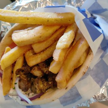 Hellenic Kitchen  - Greek Style Pork Gyros... Yummy! - Greek Near Me - Cumberland , Maine