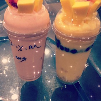 TNL Boba Tea - Strawberry mango yogurt smoothie and the pineapple mango peach slushie - Bubble Tea Near Me - Oceanside, California TNL Boba Tea - Strawberry mango yogurt smoothie and the pineapple mango peach slushie - Bubble Tea Near Me - Oceanside, California