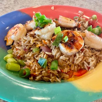 Lost Key Beach Club - Shrimp Fried Rice!!! - Salad Near Me - Pensacola, Florida