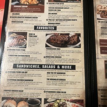 Cool Hand Luke's - Menu - Steakhouses Near Me - Yuba City, California
