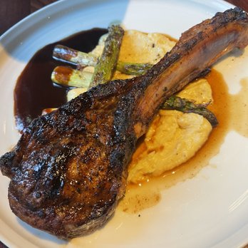 Cantinetta Luca - Tomahawk pork chop. - Italian Near Me - Carmel-by-the-Sea, California Cantinetta Luca - Tomahawk pork chop. - Italian Near Me - Carmel-by-the-Sea, California