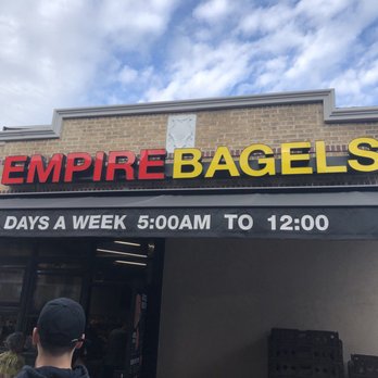 Empire Bagels - Someone wanted fresh baked warm bagels. A long line at 8:00am on a Sunday morning. - Bagels Near Me - Bronx, New York Empire Bagels - Someone wanted fresh baked warm bagels. A long line at 8:00am on a Sunday morning. - Bagels Near Me - Bronx, New York