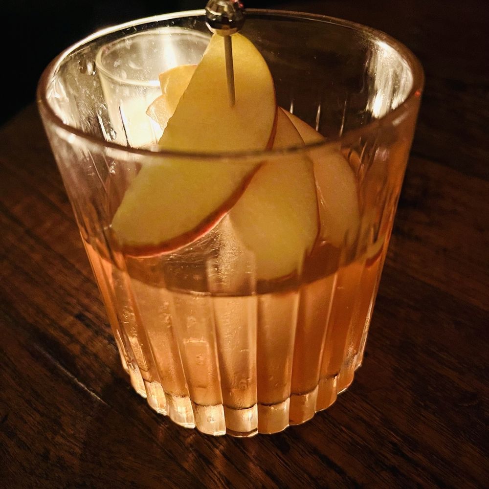 Altar - WHISKEY AF rye infused with fuji apples, ginger, peychaud's - Cocktail Bars Near Me - Brooklyn, New York