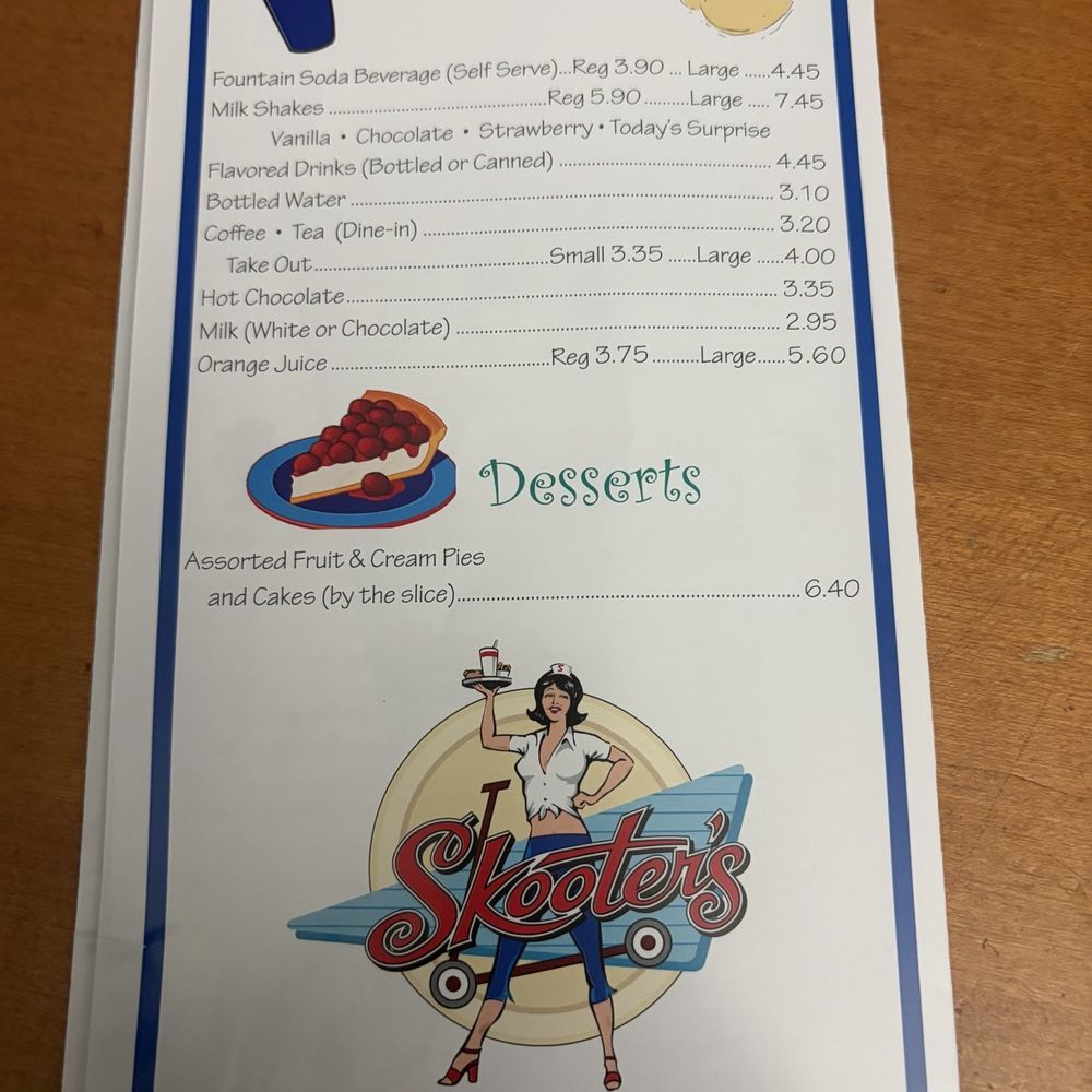Skooters Restaurant - Dessert menu - Burgers Near Me - Windsor Locks, Connecticut Skooters Restaurant - Dessert menu - Burgers Near Me - Windsor Locks, Connecticut