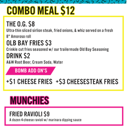 Fresh Prince Of Steaks - Menu