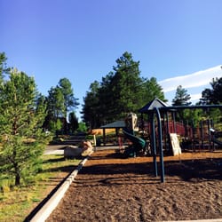 Ponderosa Trails Park - Keep celebrating every day like a child until you don't have any more birthdays. This swing set is so much fun!