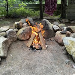 Bay View Campground - Clean fire pit