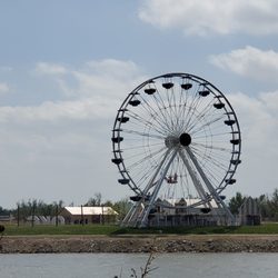 Wheeler Park - View of Ferris wheel from Wheeler Park, across the Oklahoma River