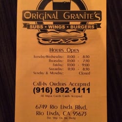 Granites Subs And Wings