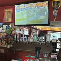 Soccer on the Tele.