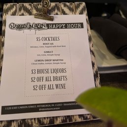 Happy hour specials