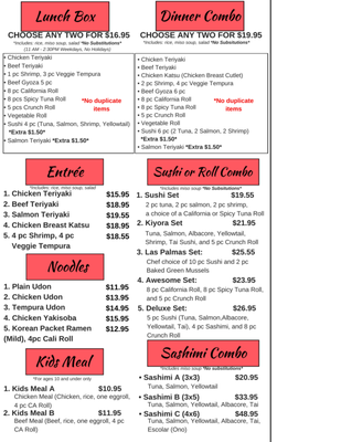 Menu photo 7 Kiyora Sushi Redlands, CA Menu photo 7 Kiyora Sushi Redlands, CA