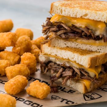 Topgolf - Brisket Grilled Cheese - Golf Near Me - Chesterfield, Missouri Topgolf - Brisket Grilled Cheese - Golf Near Me - Chesterfield, Missouri