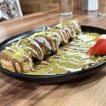 Kanoon - Dubai chocolate Sushi Crepe - Barbeque Near Me - Waterbury, Connecticut