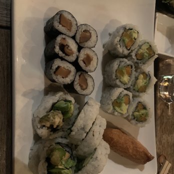 Moshi Moshi - Inari Nigiri Half Moon Maki Shiitake Maki Yummy Yam Maki - Sushi Bars Near Me - San Francisco, California Moshi Moshi - Inari Nigiri Half Moon Maki Shiitake Maki Yummy Yam Maki - Sushi Bars Near Me - San Francisco, California