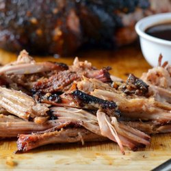 Jim Oliver's Smoke House Restaurant - Hand Pulled Pork Shoulder, smoked to perfection, lean goodness.