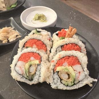 Bamboo Sushi - Bamboo Dragon Roll with upgraded spicy tuna - Sushi Bars Near Me - Seattle, Washington Bamboo Sushi - Bamboo Dragon Roll with upgraded spicy tuna - Sushi Bars Near Me - Seattle, Washington