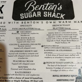 Benton's Sugar Shack - Breakfast & Brunch Near Me - Thornton, New Hampshire Benton's Sugar Shack - Breakfast & Brunch Near Me - Thornton, New Hampshire