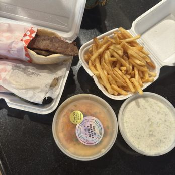 Grillo Bakery Shawarma and Kebob - 2 Gyros for $12; fresh fries and hummus and Yogurt and Cucumber - Persian/Iranian Near Me - Northridge, California Grillo Bakery Shawarma and Kebob - 2 Gyros for $12; fresh fries and hummus and Yogurt and Cucumber - Persian/Iranian Near Me - Northridge, California