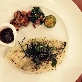 MW Restaurant - Mochi crusted fish with women noodles - New American Near Me - Honolulu, Hawaii
