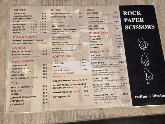 Menu photo 1 Rock Paper Scissors Port Melbourne, VIC Menu photo 1 Rock Paper Scissors Port Melbourne, VIC