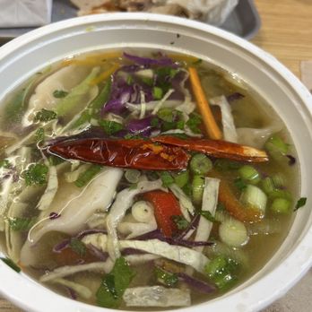 Brooklyn Dumpling Shop - Spicy Fire Pork (Dumplings in Broth) - Dim Sum Near Me - Wayne, New Jersey