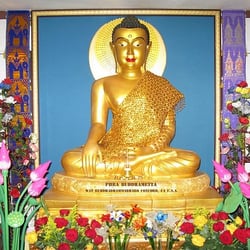 Wat Buddhadhammadharo - Buddhist Forest Tradition Monastery - Buddha Statute in the Dhamma Hall