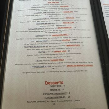 Pierogi Bar - Menu page 3 - Ukrainian Near Me - Saint Petersburg, Florida Pierogi Bar - Menu page 3 - Ukrainian Near Me - Saint Petersburg, Florida