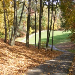 Flying Hills Golf Course - Cart path through the woods on 15th hole