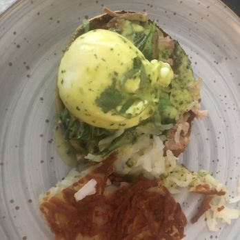 Chuponcito - Carnitas Eggs Benedict shared - enough for 2! - Mexican Near Me - Aliso Viejo, California