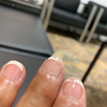 @ Nails - French manicure 48 hrs later. Something went wrong. One hand only. Hmm. Hoping they'll fix it and restore my faith as first time client. - Nail Salons Near Me - San Luis Obispo, California @ Nails - French manicure 48 hrs later. Something went wrong. One hand only. Hmm. Hoping they'll fix it and restore my faith as first time client. - Nail Salons Near Me - San Luis Obispo, California