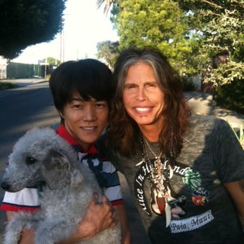 A Touch of Velvet - Owner, his dog and Steaven Tyler - Pet Groomers Near Me - Glendora, California A Touch of Velvet - Owner, his dog and Steaven Tyler - Pet Groomers Near Me - Glendora, California