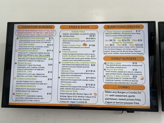 Menu photo 7 Oh My Burger Gardena, CA Menu photo 7 Oh My Burger Gardena, CA