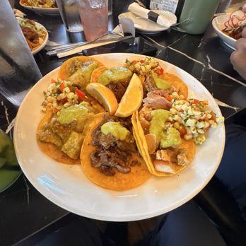 Kulturas - Tacos for Taco Tuesday special (carnitas, chicharron, barbacoa, pollo, asada) - Latin American Near Me - Ontario, California Kulturas - Tacos for Taco Tuesday special (carnitas, chicharron, barbacoa, pollo, asada) - Latin American Near Me - Ontario, California