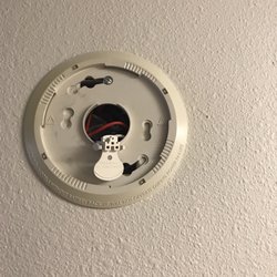 No fire alarm in the room and exposed wires