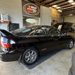 Brentwood Smog Express - My Acura Integra Type R in for smog testing and Brentwood Smog Express.